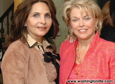 Samia Farouki and Pat Mitchell