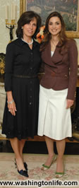 Beth Dozoretz and H.M. Queen Rania