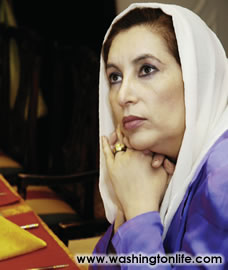 Former Pakistani Prime Minister Benazir Bhutto