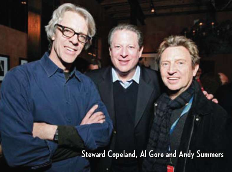 Steward Copeland, Al Gore, and Andy Summers