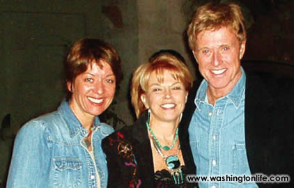 Billie Swaggers, Pat Mitchell and Robert Redford at Sundance