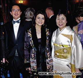 Afghan Amb. Said Jawad and wife Shamin and Hanayo Kato