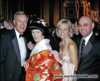 Rep. Mike Oxley and wife Pat and Joyce and Bruce Gates