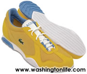 LACOSTE’S MESH SNEAKER IN POLLEN