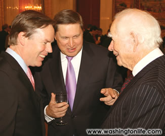 Nick Burns, Russian Ambassador Yuri Ushakov and Donald Kendall