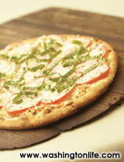 One of zpizza's healthy creations, the Napoli