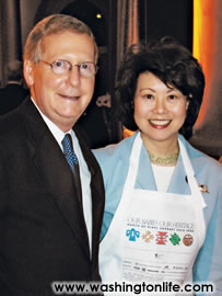Sen. Mitch McConell and Secretary of Labor Elaine Chao