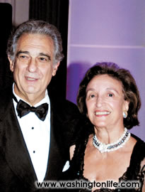Placido Domingo and Lucky Roosevelt