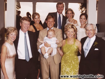 Front row: Nancy Hooff, Gene Hooff, John Hooff holding daughter Elizabeth, Karon Cullen and Richard Meyer, III; Back row: Louise Hooff, Johnny Hooff and McLean