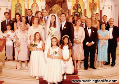 Front row, left to right: Danielle Chidiac, Rhea Helou, Sandra Chidiac; Second Row, left to right: Paul Helou, Odette Khanji, 