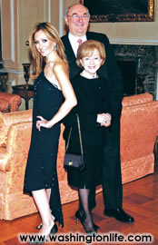 Pilar O'Leary with her parents Richard and Irma Frank