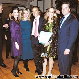 Gwen Holliday, Kay Kendall, Ricardo and Isabel Ernst and Stuart Holliday