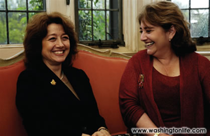 Alessandra Vinaguerre and Katy Moss