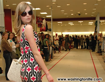 Model in Diane Von Furstenberg