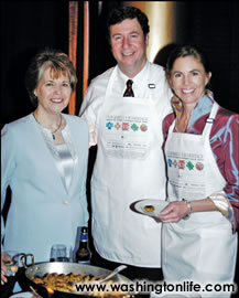 Barbara Johnson with Sen. George Allen and Susan Allen