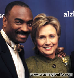 Reginald Van Lee and Sen. Hillary Rodham Clinton