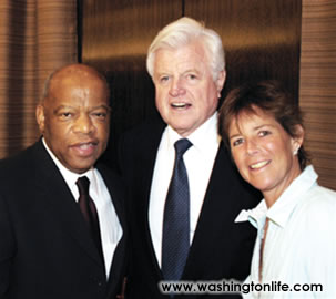 Rep. John Lewis, Sen. Edward Kennedy and Kara Kennedy Allen