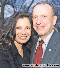 Fran Drescher and Sen. Arlen Specter