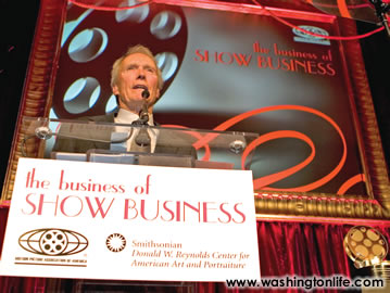 Clint Eastwood addresses hte industry-heavy crowd