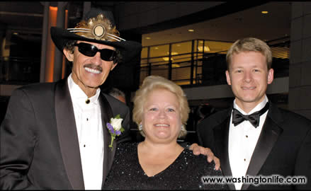 Richard Petty, Cindy Giambastiani and Peter Giambastiani