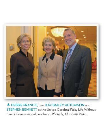 Debbie Francis, Sen. Kay Bailey Hutchison, Stephen Bennett