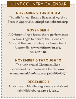 Hunt Country Calendar