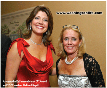 Ambassador Ball emcee Norah O’Donnell