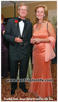 Swedish Amb. Jonas Hafström and his wife Eva
