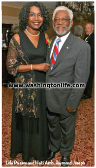 Lola Poisson and Haiti Amb. Raymond Joseph