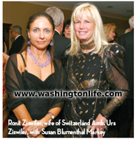 Ronit Ziswiler, wife of Switzerland Amb. Urs