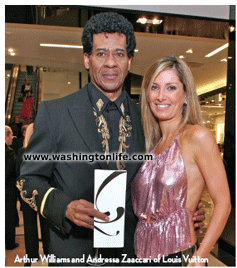 Arthur Williams and Andressa Zaaccari of Louis Vuitton