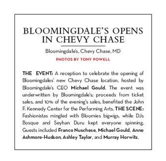Bloomingdales Opens in Chevy Chase