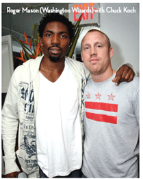 Roger Mason (Washington Wizards) with Chuck Koch