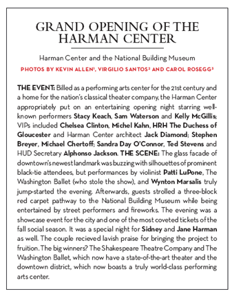 Grand Opening of the Harman Center