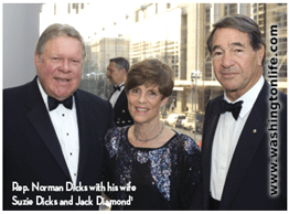 Rep. Norman Dicks with his wife Suzie Dicks and Jack Diamond1
