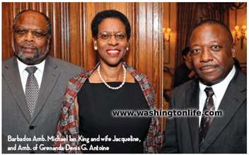 Barbados Amb. Michael Ian King and wife Jacqueline,