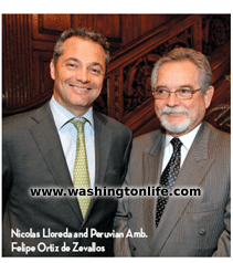 Nicolas Lloreda and Peruvian Amb.
