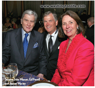 Senator John Warner, Ed Powell Jeanne Warner