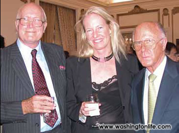 Sir Alstair Horne, Stephanie Mansfield and Arnaud de Borchgrave