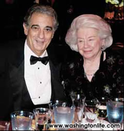 Placido Domingo and Betty Casey