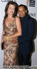 Daphne Zuniga and Hill Harper