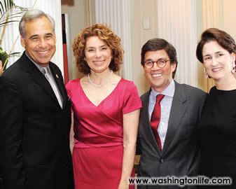 Rep. Charlie Gonzalez, Merel Julia, Amb. Luis Moreno and Gabriela Moreno