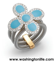 ROBERTO COIN’S CHIC & SHINE FLOWER RINGS