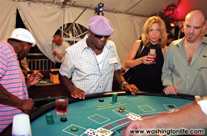 CLINTON PORTIS (in purple hat) and BOB BELMONT