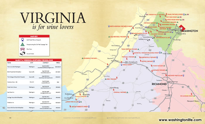 Virginia wine country map 