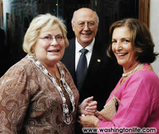 Linda Sonnenreich with MalteseAmb. John and Marie- Hattie and Bruce Babbitt Therese Lowell