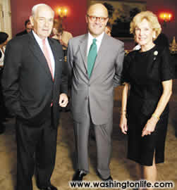 John Pfl ieger, Swedish Amb. Gunnar Lund and Donna Pfl ieger