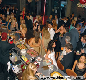 The scene heats up in the lounge