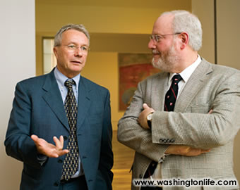 Swiss Amb.Urs Ziswiler and Jonathan Fineberg