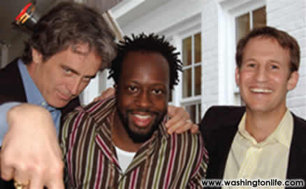 Bobby Shriver, Wyclef Jean and Adam Waldman